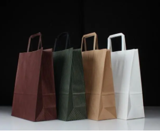 Flat rope paper bag